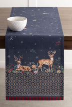 Maison d' Hermine Table Runner 100% Cotton Single Layer Table Runners 72 inches Long for Thanksgiving Christmas Decorations Home Kitchen Dining Party Wedding (Christmas Joy, 14.5" x 72")