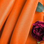 Ascoza 2pack 60x120 Inch Orange Rectangular Tablecloth 6 Feet Table Cloth in Polyester Fabric for Wedding/Banquet/Restaurant/Parties