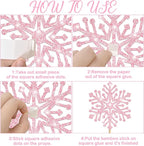 Snowflake Centerpiece Sticks Winter Frozen Theme Party Decorations 12PCS Glitter Snowflakes Table Toppers Ice Snowflake Centerpieces for Christmas Holiday Birthday Party Baby Shower Supplies