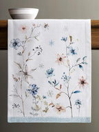 Maison d' Hermine Table Runner 100% Cotton Single Layer Table Runners 60 inches Long Decorative for Home Kitchen Dining Party Baby Shower Wedding Bridal Shower (Ice Florals, 14.50" x 60")