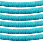 6 Pack 10 Feet Foil Fringe Garland Metallic Tinsel Streamers Banner Wall Hanging Curtain Backdrop Banner for Parade Floats, Thanksgiving, Christmas, Birthday, Halloween Party Decorations(Lake Blue)