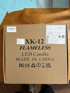 Da by Waterproof Outdoor Flameless LED Battery Candles, 12 High-Temperature Resistant Simulated Candles