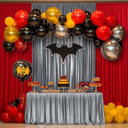 Outpain Thick 20 ft x 10 ft Black Silver Sequin Backdrop Curtain for Parties, Wrinkle Free Glitter Photo Backdrop Drapes 4 Panels 5x10ft Black Silver Back Drop Cloth for Wedding Photography Background