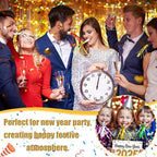 12 Pcs Glitter Noise Makers Metallic Fringed Party Blower for Adults Birthday Graduation New Years Party Favors Supplies (Gold and Silver)