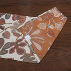 Mika Home Tropical Leaf Table Runner for Home Decor 13X90 Inches Coral Brown Seasonal Dining Table Decoration for Home