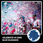 Ultimate Confetti, Dark Blue Biodegradable Confetti - Rectangular Flame-Resistant Tissue Paper Confetti for Cannon and Launcher use – Best for Gender Reveal, Parties, and Concerts - 20 lb, 320 oz
