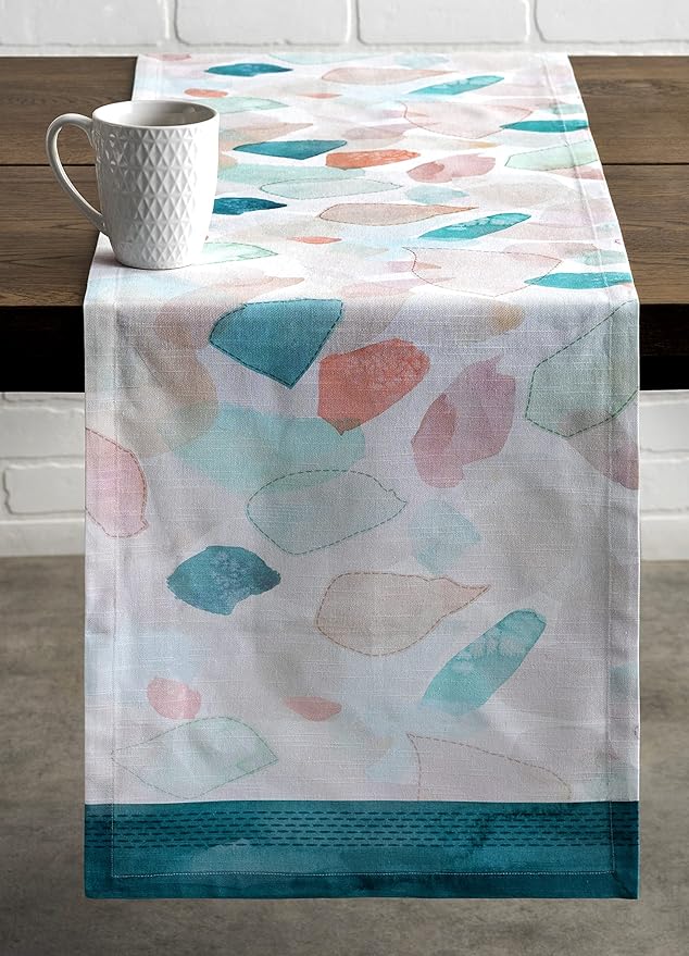 Maison d' Hermine Table Runner 100% Cotton Single Layer Table Runners 108 inches Long Decorative for Home Kitchen Dining Party Wedding Bridal Shower Spring Summer (Summer Picnic, 14.50" x 108")