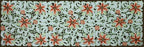 Creative Linens Embroidered Lily Daisy Floral Table Runner 15x52 Ivory Dresser Scarf