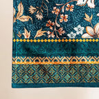 Maison d' Hermine Table Runner 100% Cotton Double Layer Table Runners 108 inches Long for Thanksgiving Christmas Decorations Home Kitchen Dining Party Wedding (Luxury Loft - Dark Teal, 14.5" x 108")