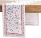 Maison d' Hermine Table Runner 100% Cotton Single Layer Table Runners 90 inches Long for Thanksgiving Christmas Decorations Home Kitchen Dining Party Wedding (Fairy Christmas, 14.5" x 90")