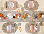 Chardin home Natural Jute Table Runner 13x72 Inch – Vintage Boho Rustic Table Decor – Handwoven Table Runner in Natural Jute and Brown – Farmhouse Dining or Console Table Accent