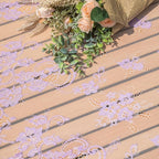 TINWIN Purple Lace Tablecloth 60x120 Inch Rectangle Vintage Runner Eyelash Fabric for Kitchen Dining Picnic Table Wedding Decor for Home Decoration Tea Party