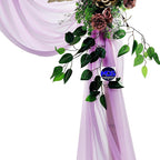 MDS Halloween Chiffon Draping Fabric - 1 Panel, 30" Wide x 75ft Long - Sheer Spooky Arbor & Canopy Drapery for Haunted House Backdrops, Party Ceilings, DIY Costumes & Themed Events - Orchid