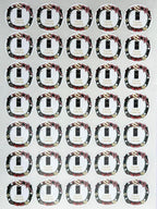 Custom Stickers for Weddings, Birthdays & Businesses - Personalized Labels with Your Logo - Waterproof, Fade and Heat Resistant - Pack of 100-1000 (Wreath U, 3.5 Inch)