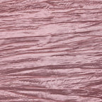 YOUR CHAIR COVERS - 90 x 132 inch Rectangular Crinkle Taffeta Tablecloth - Dusty Rose, Rectangle Table Linens for 6 ft Rectangular Tables, Wedding Crushed Table Cloth