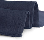 Gee Di Moda Rectangle Tablecloth - 90 x 132 Inch Navy Blue Table Cloth for 6 Foot Table with Floor-Length Drop - Heavy Duty Washable Fabric - 6 Ft Buffet Table, Holiday Party, Wedding & Baby Shower
