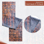 Maison d' Hermine Table Runner 100% Cotton Double Layer Table Runners 72 inches Long for Thanksgiving Christmas Decorations Home Kitchen Dining Party Wedding (Imperfection, 14.5" x 72")