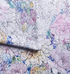 Maison d' Hermine Table Runner 100% Cotton Double Layer Table Runners 72 inches Long Decorative for Kitchen Dining Party Baby Shower Wedding Bridal Shower Spring Summer (Floral Love, 14.50" x 72")