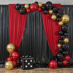 30ftx10 ft Black Glitter Sequin Backdrop Curtain for Parties, Wrinkle Free Sparking Backdrop Drapes, 6 Panels 5x10ft Shimmer Photo Back Drop Cloth for Wedding Birthday Photography Background
