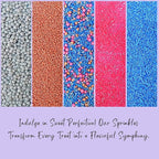 Confect Game Night Sprinkles – Mix with Copper & Silver Dragees, Bright Blue Jimmies, Rose Gold & Pink Sparkling Sugar | Vegan, Gluten-Free, Nut-Free, Soy-Free, Dairy-Free Cake & Cupcake Decorating Topping - 5oz