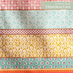 Maison d' Hermine Table Runner 100% Cotton Single Layer Table Runners 72 inches Long Decorative for Home Kitchen Dining Party Baby Shower Wedding Bridal Shower Spring Summer (Provence, 14.50" x 72")