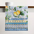 Maison d' Hermine Table Runner 100% Cotton Double Layer Table Runners 108 inches Long Decorative for Home Kitchen Dining Party Baby Shower Wedding Bridal Shower Spring Summer (Citrus, 14.50" x 108")