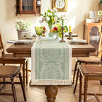 Table Runners 119 Inches,Waterproof Boho Table Runner with Tassel Fringe,Table Runner for Party Coffee Table