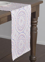 Maison d' Hermine Table Runner 100% Cotton Double Layer Table Runners 72 inches Long Decorative for Home Kitchen Dining Party Baby Shower Wedding Bridal Shower Spring Summer (Mandala, 14.50" x 72")