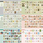 12 Sets 600 Sheets Washi Stickers for Journaling, Boho, Abstract, Vintage Scrapbook Sticker Set for Bullet Journal Art Diary Card Craft Gifts Planner Notebook