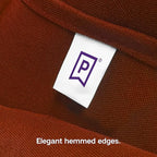 Gee Di Moda Rectangle Tablecloth - 60 x 84 Inch Burnt Orange, Polyester, Rectangular, Heavy Duty, Washable, Wrinkle Resistant, Ideal for 5 Ft Buffet Table, Holiday Party, Dinner, Wedding & Baby Shower