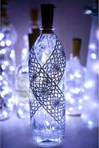 8 Pack 20 LED Wine Bottle Cork Lights, Fairy Mini String Lights Copper Wire, Battery Operated Starry Lights for DIY, Christmas, Halloween, Wedding, Party, Indoor&Outdoor (8 Pack, Cool White)