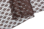 MDS Pack of 25 Wedding 12 x 108 inches Lace Table Runner for Wedding, Decorations for Birthday Parties, Banquets, Graduations, Engagements, and Runners fit Rectangle, Round Table- Coffee