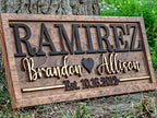 Bridal Shower Gift | Personalized Wedding Gift Last Name Established Sign | Anniversary | Engagement Gifts | Valentines Day Gift | Wood Wedding Sign | Name Heart Sign | Couples Gift