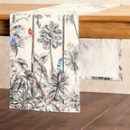 Maison d' Hermine Table Runner 100% Cotton Single Layer Table Runners 90 inches Long for Thanksgiving Christmas Decorations Home Kitchen Dining Party Wedding (Amazonia, 14.5" x 90")