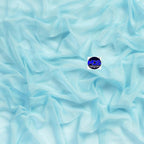 MDS Halloween Chiffon Draping Fabric - 2 Panel, 30" Wide x 40ft Long - Sheer Spooky Arbor & Canopy Drapery for Haunted House Backdrops, Party Ceilings, DIY Costumes & Themed Events - Teal