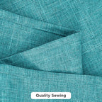 Fitable Faux Linen Tablecloths for Rectangle Tables: Water & Stain Resistant Farmhouse Table Cloth, Washable Burlap Textured Table Covers for Kitchen Dining Party(2 Pack, 60x120 Inch, Teal)