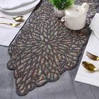 Premium Beaded Table Runner - 13x36 Elegant & Durable Home Décor for Dining, Weddings, Parties & Special Occasions with Non-Slip Backing, Versatile & Easy-Care (Multi) - CLEENTABLE