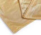 VDS Pack of 125 PCS | Metallic Gold | Spandex Chair Sashes Bows without Buckle | Stretch Elastic Banquet Universal Folding Chair Band Tie with for Wedding Party Conference Celebration Event Decoration