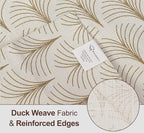 Ruvanti 100% Cotton Table Runner 108 Inches Long, Non-Slip, Stain Resistant, Washable & Reusable Table Runners Perfect for Wedding, Parties, Christmas, Holiday, in-Door use - Luminous