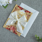 20 PCS 5.12x7.2 Butterfly Quinceanera Invitation, Laser Cut Wedding Invitation Cards with Envelopes for XV Anos Bridal Shower Baby Shower Invite (Gold Glitter)
