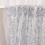 Poise3EHome Silver Sequin Backdrop Curtains,4 Panels 2FTx8FT Glitter Background for Party Birthday Party Baby Shower Wedding Christmas Thanksgiving Halloween Holiday Festival Decor