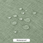 Fitable Faux Linen Tablecloths for Rectangle Tables: Water & Stain Resistant Farmhouse Table Cloth, Washable Burlap Textured Table Covers for Kitchen Dining Party(2 Pack, 60x120 Inch, Sage Green)