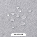 Fitable Faux Linen Tablecloths for Rectangle Tables: Water & Stain Resistant Farmhouse Table Cloth, Washable Burlap Textured Table Covers for Kitchen Dining Party(2 Pack, 60x102 Inch, Light Grey)