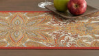 Maison d' Hermine Table Runner 100% Cotton Single Layer Table Runners 60 inches Long for Thanksgiving Christmas Decorations Home Kitchen Dining Party Wedding (Kashmir Paisley, 14.5" x 60")
