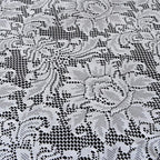 Efavormart 72" x 72" Jolly Good Lace Table Square Tablecloth Overlay-White Square Tablecloth Cover for Wedding Party Event Banquet