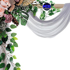 MDS Halloween Chiffon Draping Fabric - 1 Panel, 30" Wide x 75ft Long - Sheer Spooky Arbor & Canopy Drapery for Haunted House Backdrops, Party Ceilings, DIY Costumes & Themed Events - Cool Gray