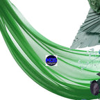 MDS Halloween Chiffon Draping Fabric - 2 Panel, 30" Wide x 40ft Long - Sheer Spooky Arbor & Canopy Drapery for Haunted House Backdrops, Party Ceilings, DIY Costumes & Themed Events - Green