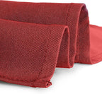 Gee Di Moda Square Tablecloth - 85 x 85 Inch Red Table Cloth for Large Square or Round Tables - Heavy Duty Washable Fabric - for Buffet Table, Holiday Party, Dinner, Wedding & Baby Shower