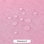Fitable Square Table Cloth Linen Textured: Water & Stain Resistant Farmhouse Tablecloth, Washable Burlap Table Covers for Kitchen Dining Party(2 Pack, 54x54 Inch, Pink)