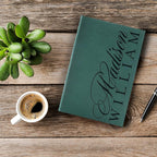 Personal Leather Journal Notebooks | 12 Design, 9 Color - Pink | Journal for Women, Men - Custom Notebook to Write in - Diary for Girls, Women - Personalized Gift Idea for Girl, Boy, Mom and Dad
